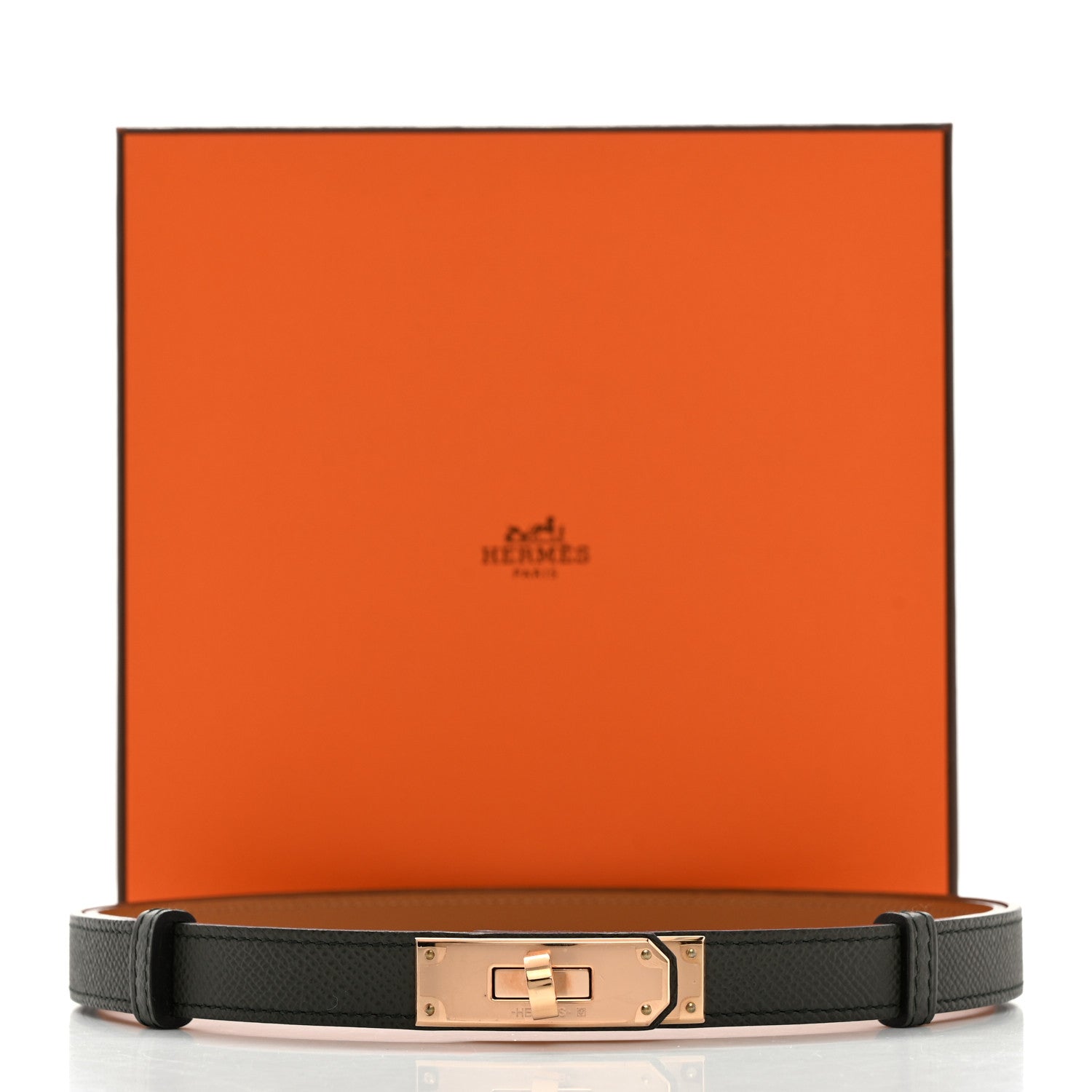 Hermes Epsom Kelly Belt Vert De Gris 4 of 4