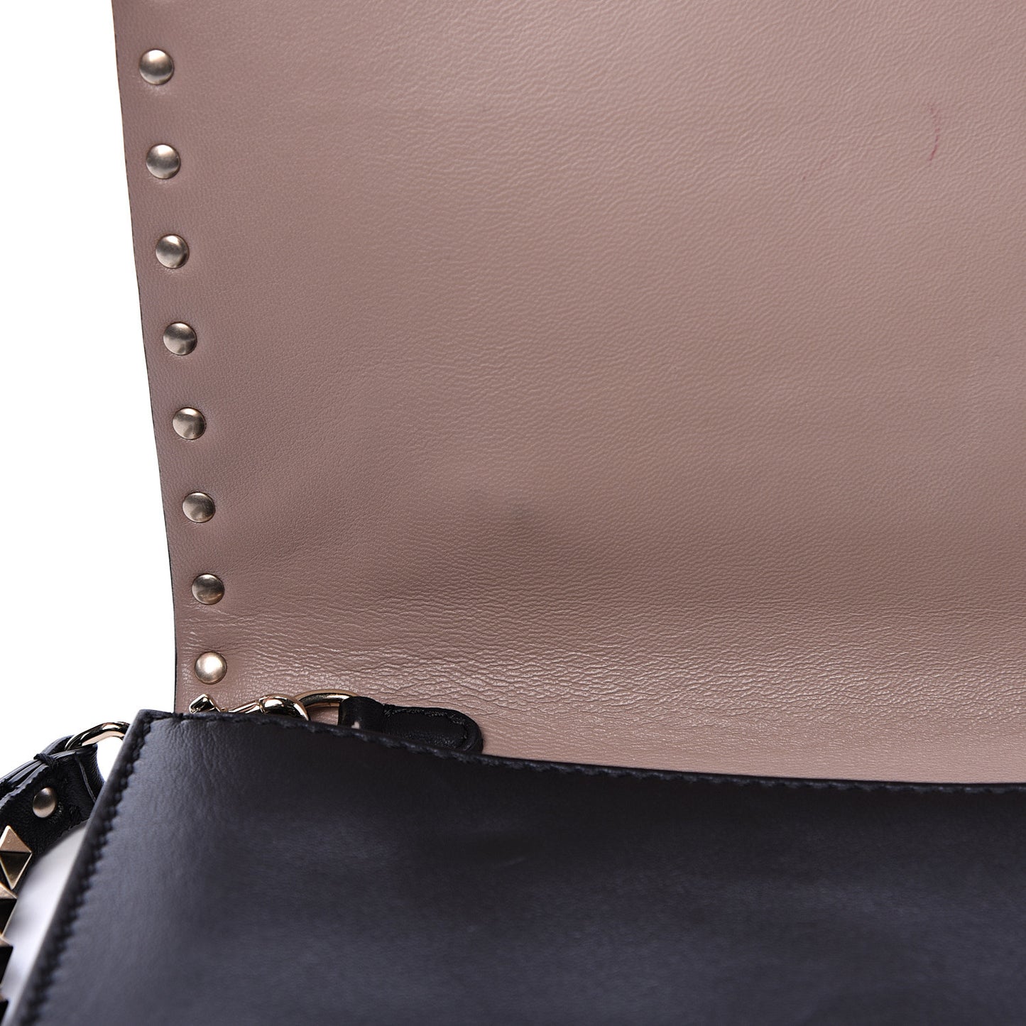 Nappa Rockstud Wristlet Clutch Black