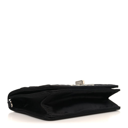 Miu Miu Tessuto Matelasse Delice Miu Logo Bag Black 4 of 11