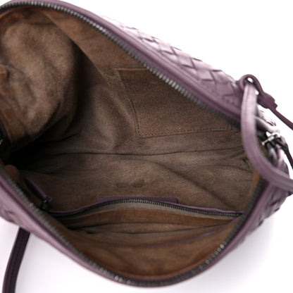Bottega Veneta Nappa Intrecciato Pillow Crossbody Messenger Dark Purple 5 of 13