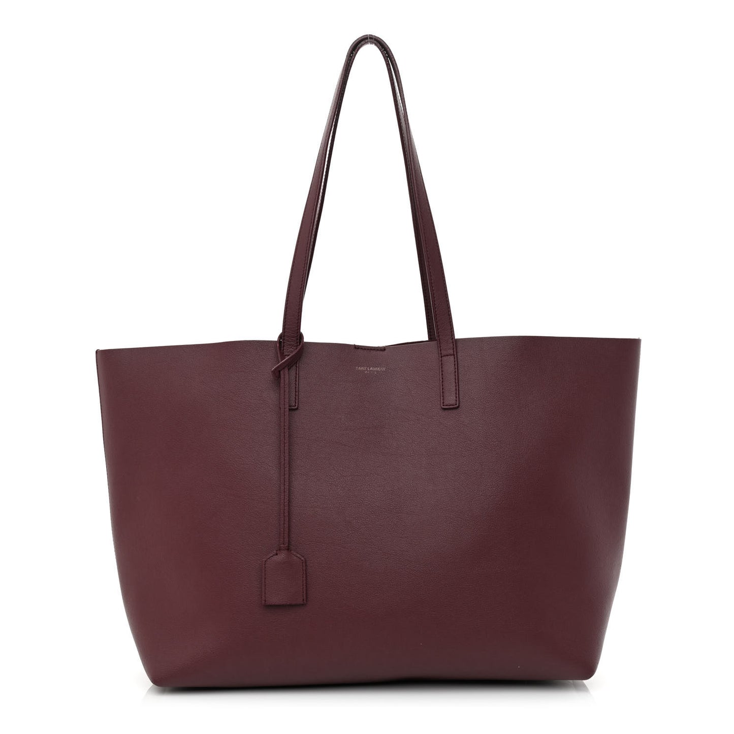 Calfskin Large Shopping Tote Deep Carmin