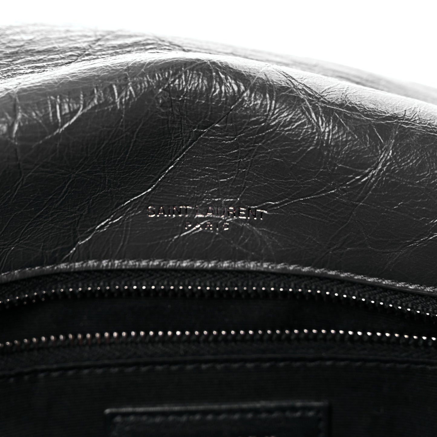 Crinkled Calfskin Matelasse Monogram Medium Niki Chain Satchel Storm