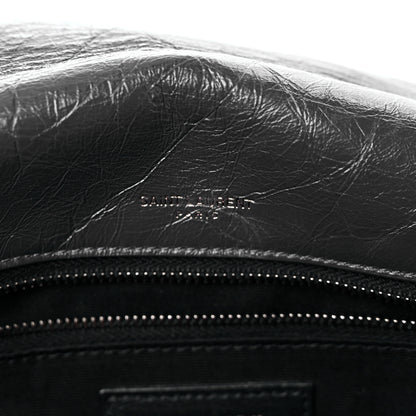 Saint Laurent Crinkled Calfskin Matelasse Monogram Medium Niki Chain Satchel Storm 7 of 10