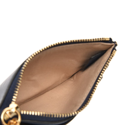 Chloe Grained Calfskin Drew Card Holder Denim Blue 5 of 7