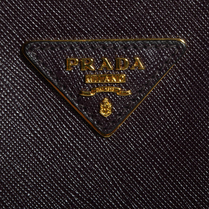 Prada Saffiano Lux Large Double Zip Tote Bordeaux 8 of 19