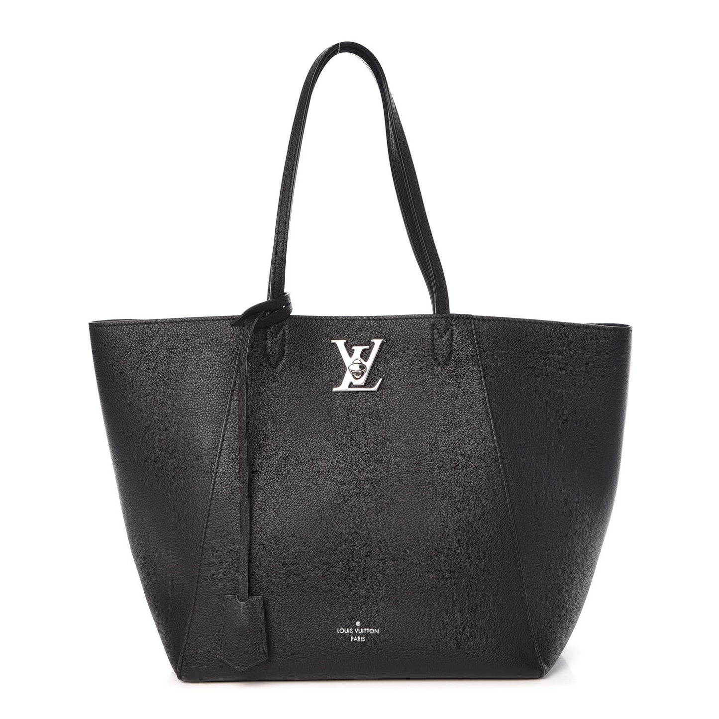 Calfskin Lockme Cabas Black