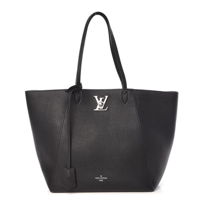 Louis Vuitton Calfskin Lockme Cabas Black 1 of 10