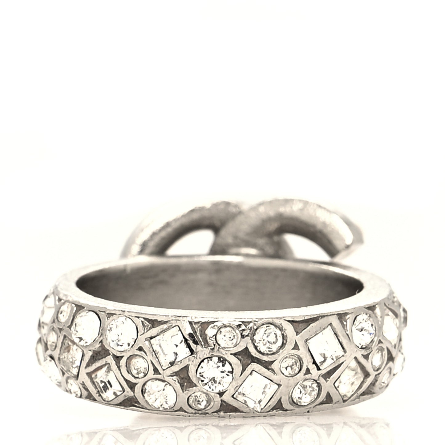 Crystal CC Ring 6 Silver