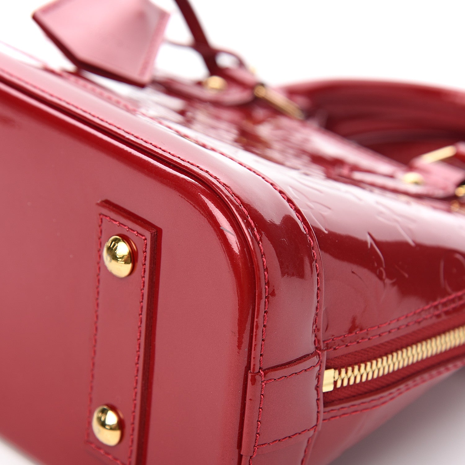 Louis Vuitton Vernis Alma BB Pomme D'Amour 8 of 9