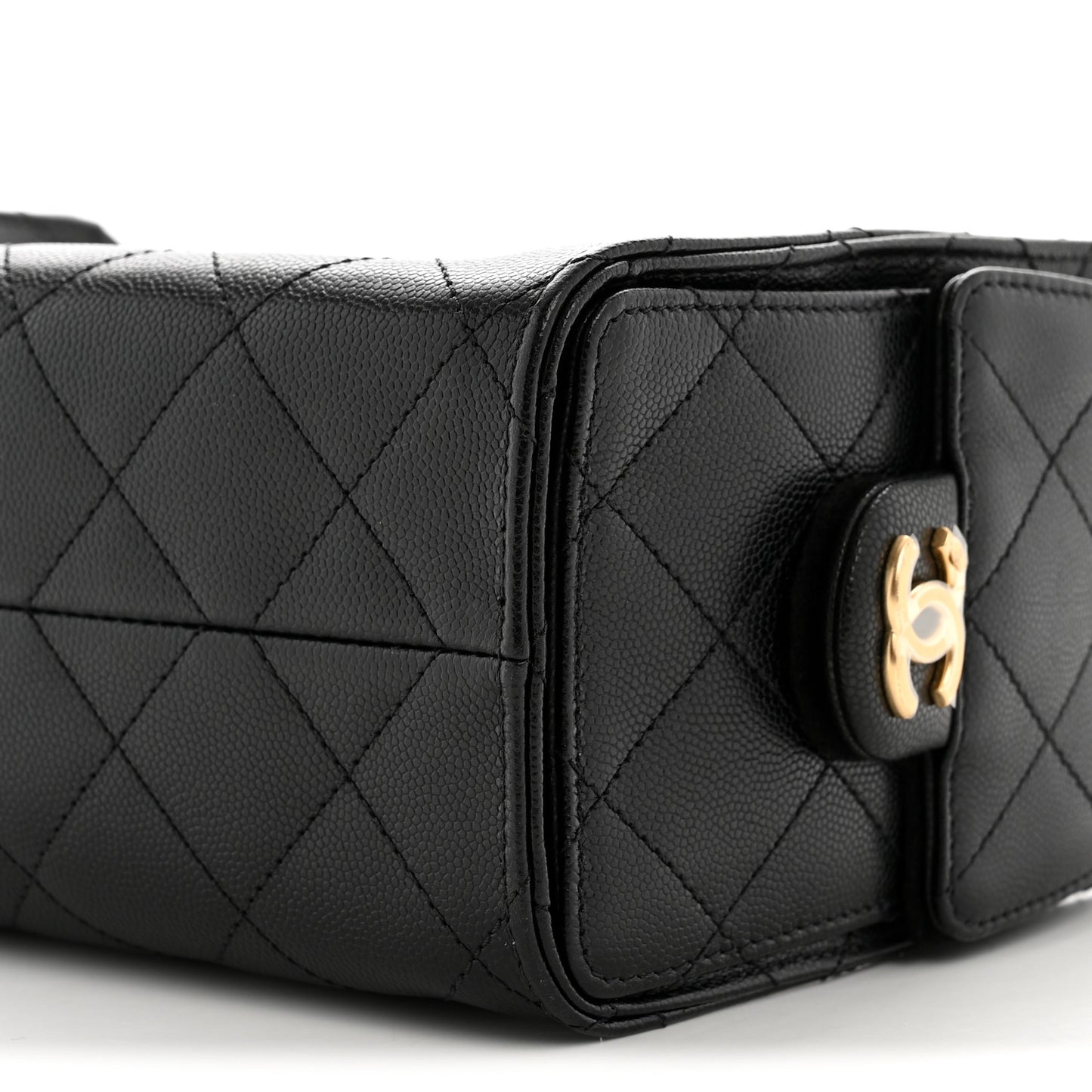 Caviar Quilted Mini Chanel 25 Handbag Black