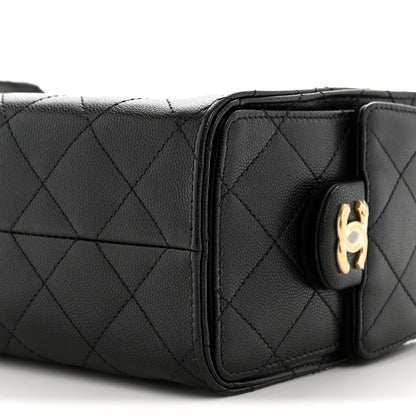 Chanel Caviar Quilted Mini Chanel 25 Handbag Black 10 of 11