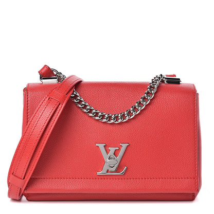 Louis Vuitton Calfskin Lockme II Chain Bag BB Rubis 1 of 9