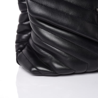Saint Laurent Calfskin Y Quilted Monogram Medium Loulou Chain Satchel Black 8 of 8