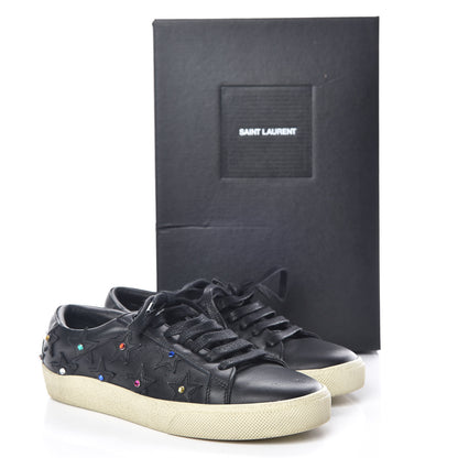 Saint Laurent Nappa Star Court Classic Sneakers 36.5 Black 9 of 9