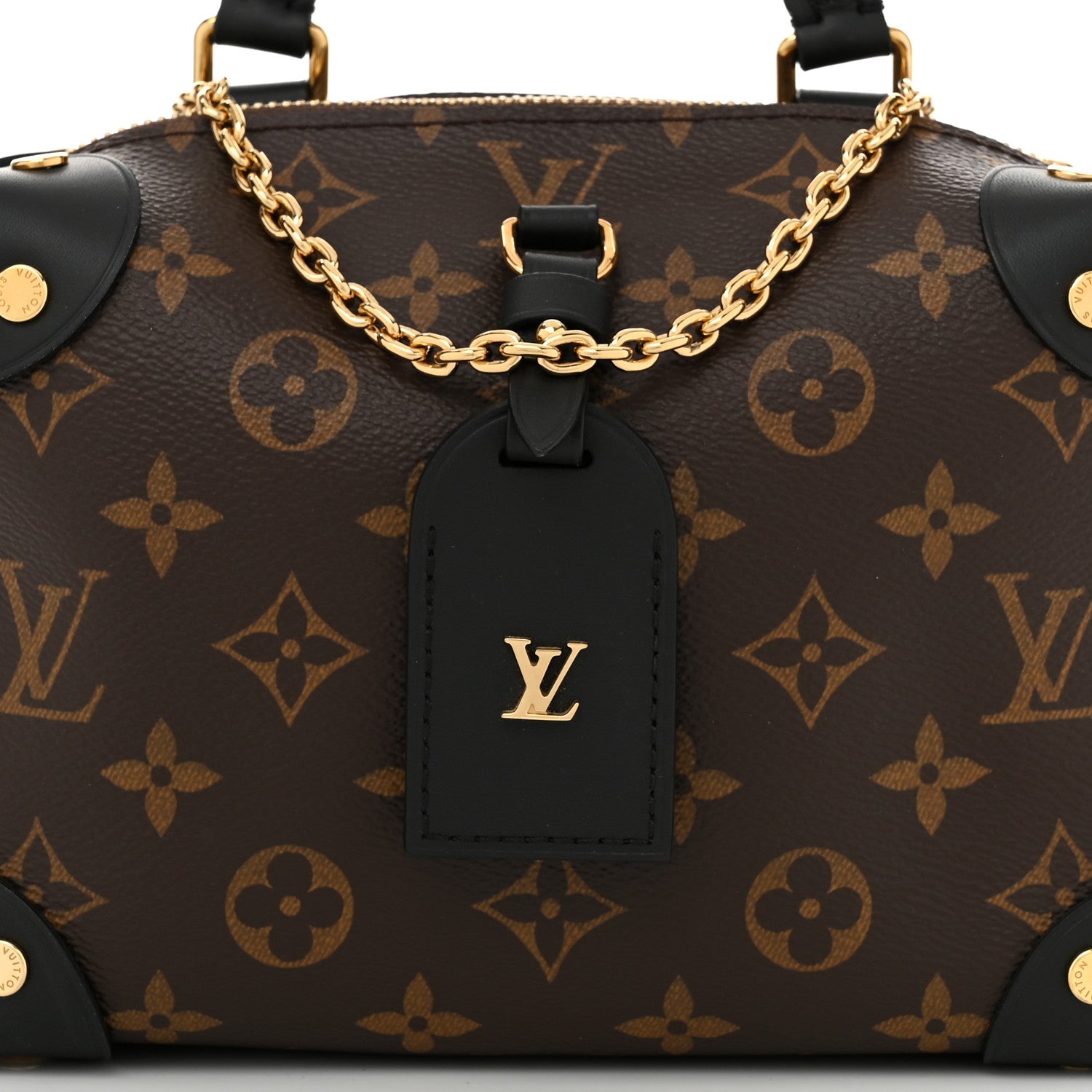 Louis Vuitton Monogram Petite Malle Souple Black 7 of 9