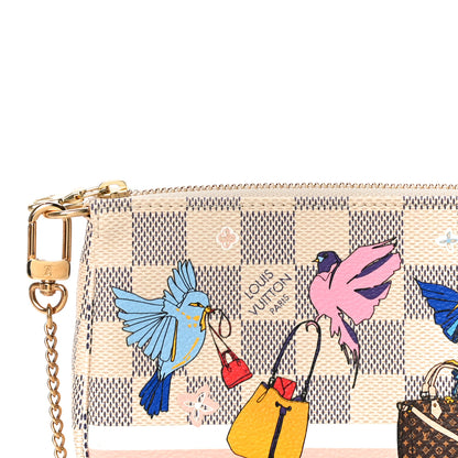 Louis Vuitton Damier Azur 2018 Christmas Animation Mini Pochette Accessories 8 of 11