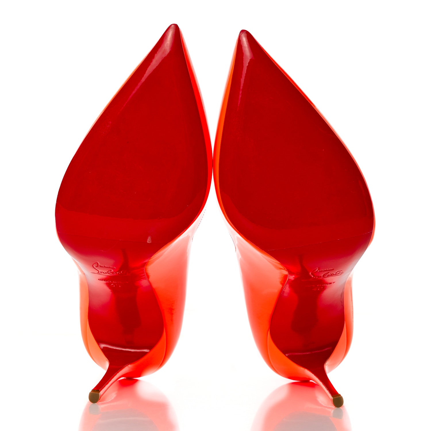 Christian Louboutin Patent Hot Chick 100 Pumps 40 Sunset 5 of 11