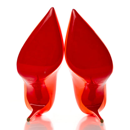 Christian Louboutin Patent Hot Chick 100 Pumps 40 Sunset 5 of 11
