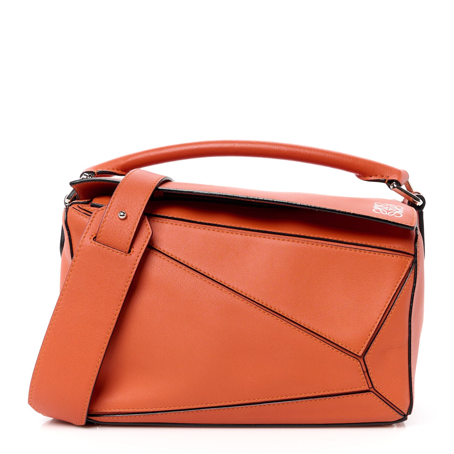 Loewe Calfskin Small Puzzle Bag Coral 1 of 11