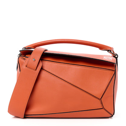 Loewe Calfskin Small Puzzle Bag Coral 1 of 11