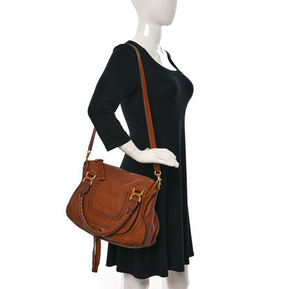 Chloe Calfskin Medium Marcie Satchel Tan 2 of 16