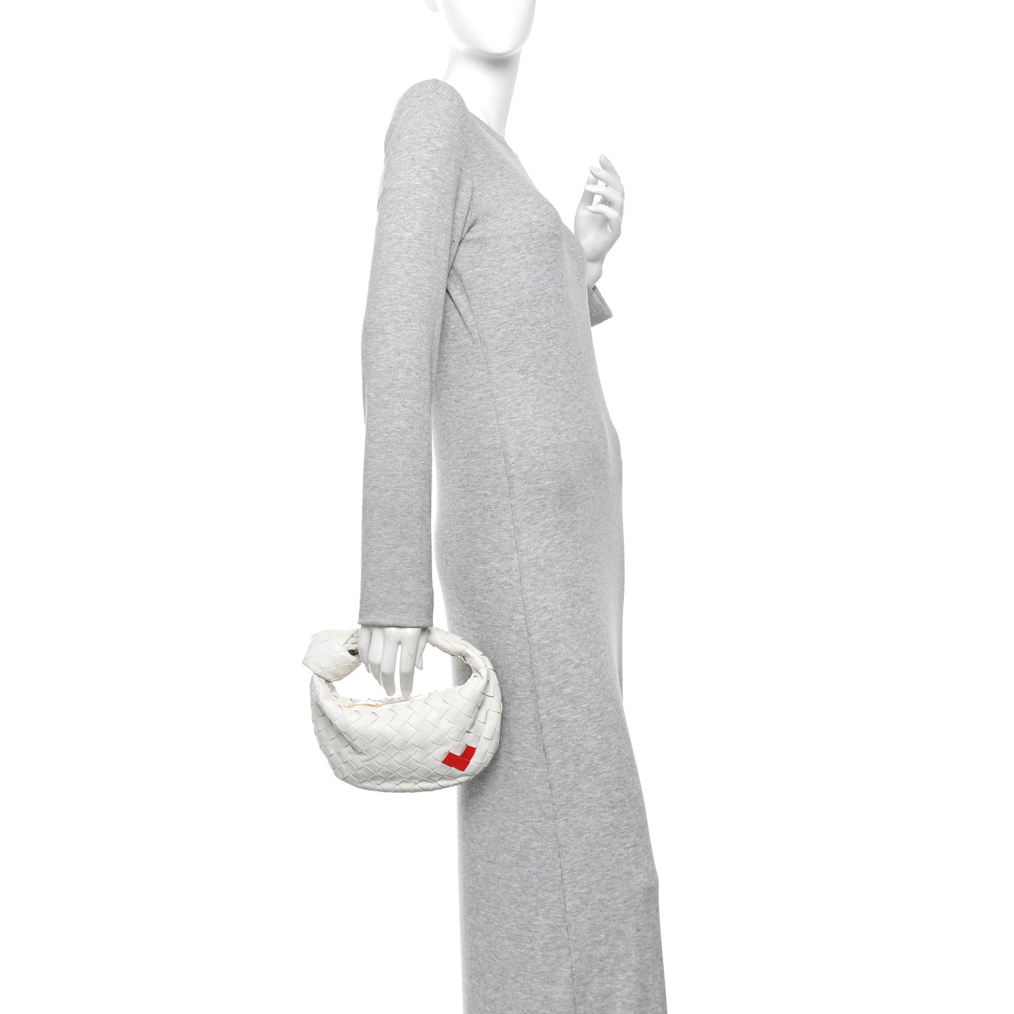 Nappa Intrecciato Mini Heart Jodie White