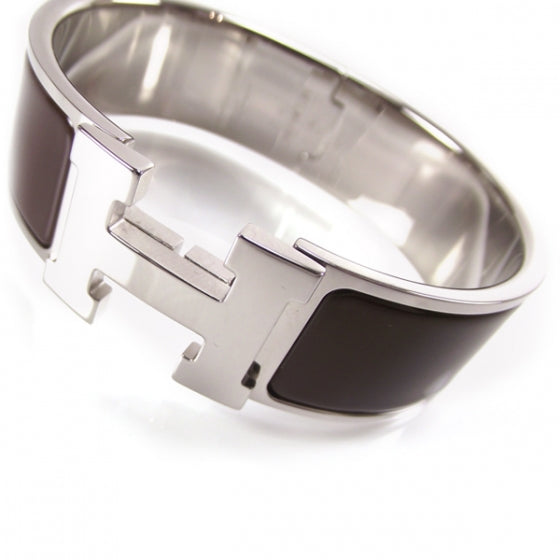 Clic Clac H Wide Bracelet Silver / Palladium Moka