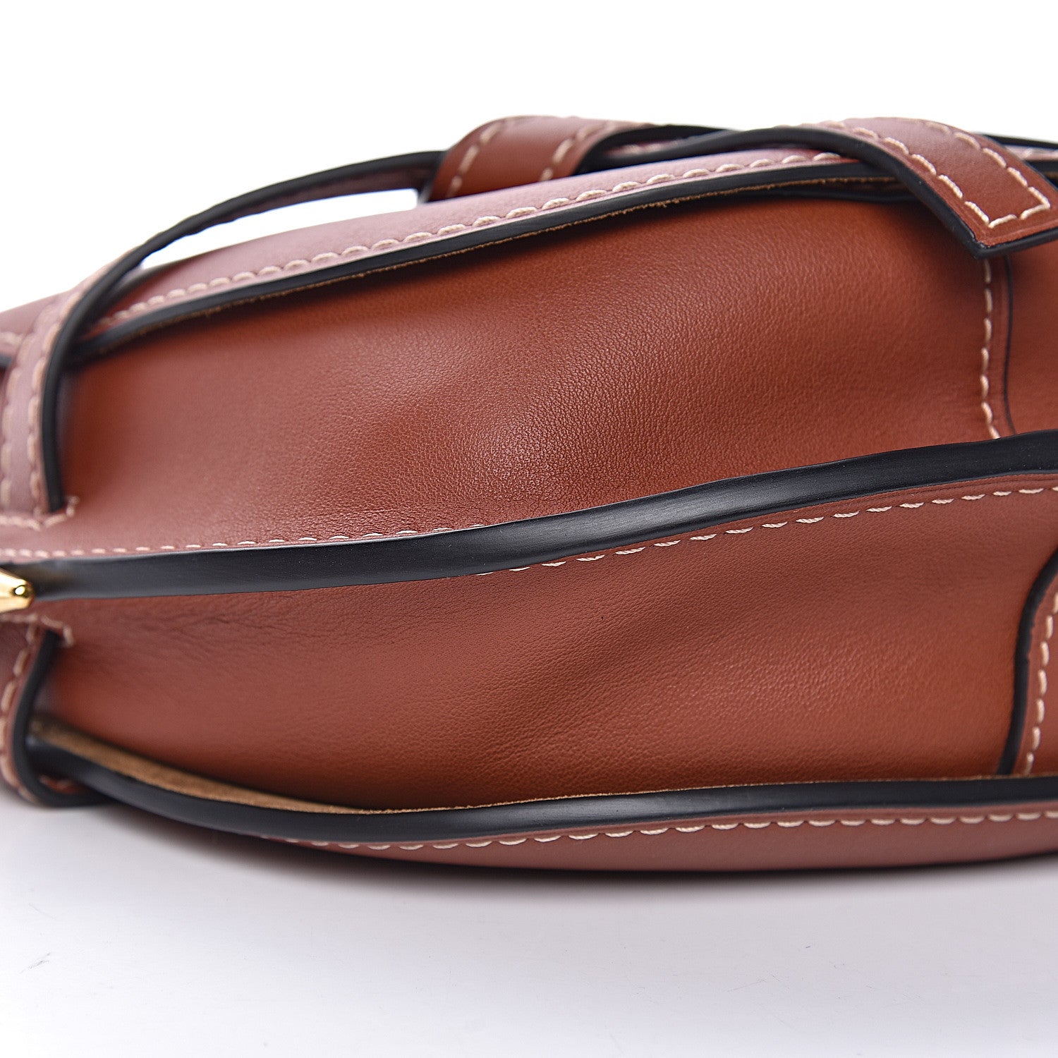 Loewe Calfskin Small Gate Crossbody Bag Rust 9 of 11