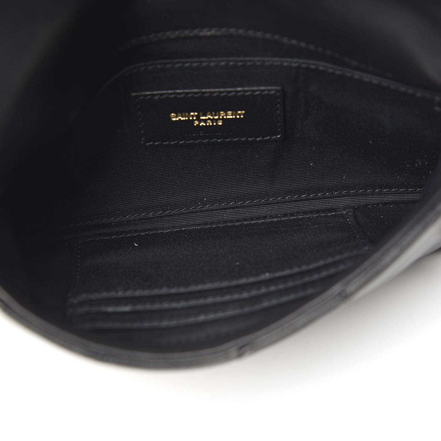 Lambskin Patchwork Monogram Jamie Chain Wallet Black