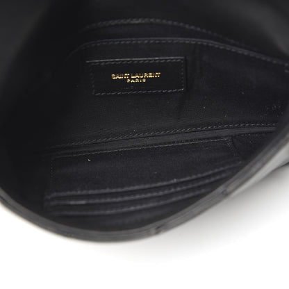 Saint Laurent Lambskin Patchwork Monogram Jamie Chain Wallet Black 6 of 11