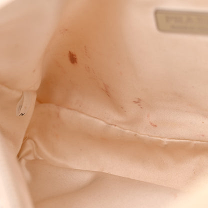 Prada Satin Crystal Mini Re-Edition 2000 Bag White 10 of 14