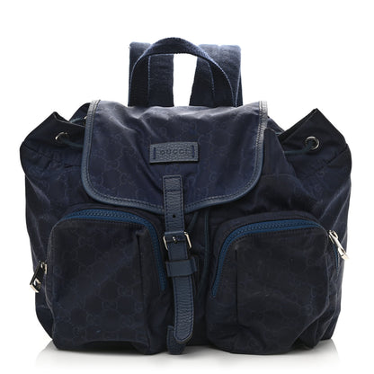 Gucci Nylon Monogram Medium Light Single Buckle Backpack Tide 1 of 25