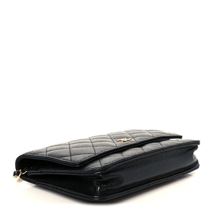 Chanel Caviar Quilted Wallet On Chain WOC Black 4 of 12