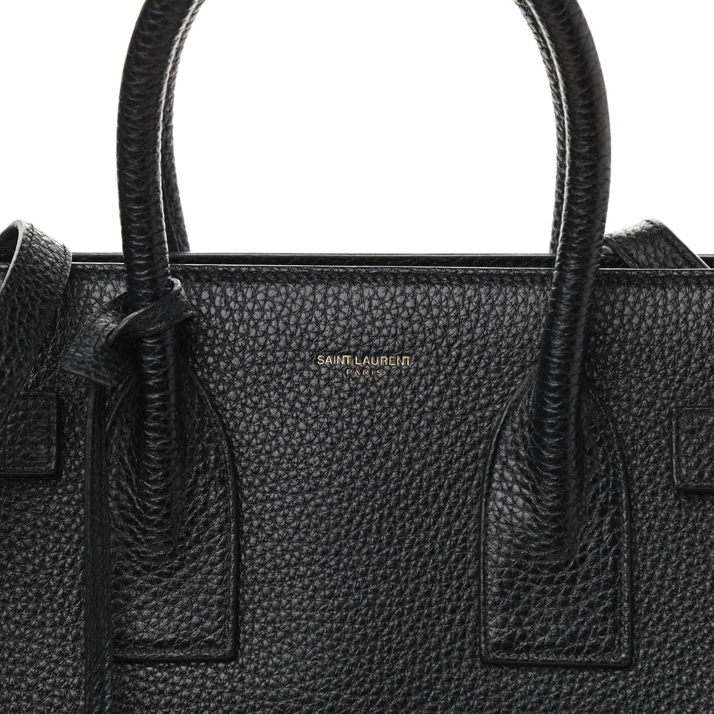 Grained Calfskin Small Sac De Jour Black