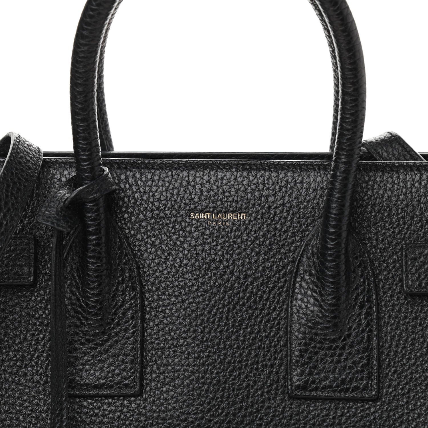 Saint Laurent Grained Calfskin Small Sac De Jour Black 8 of 10