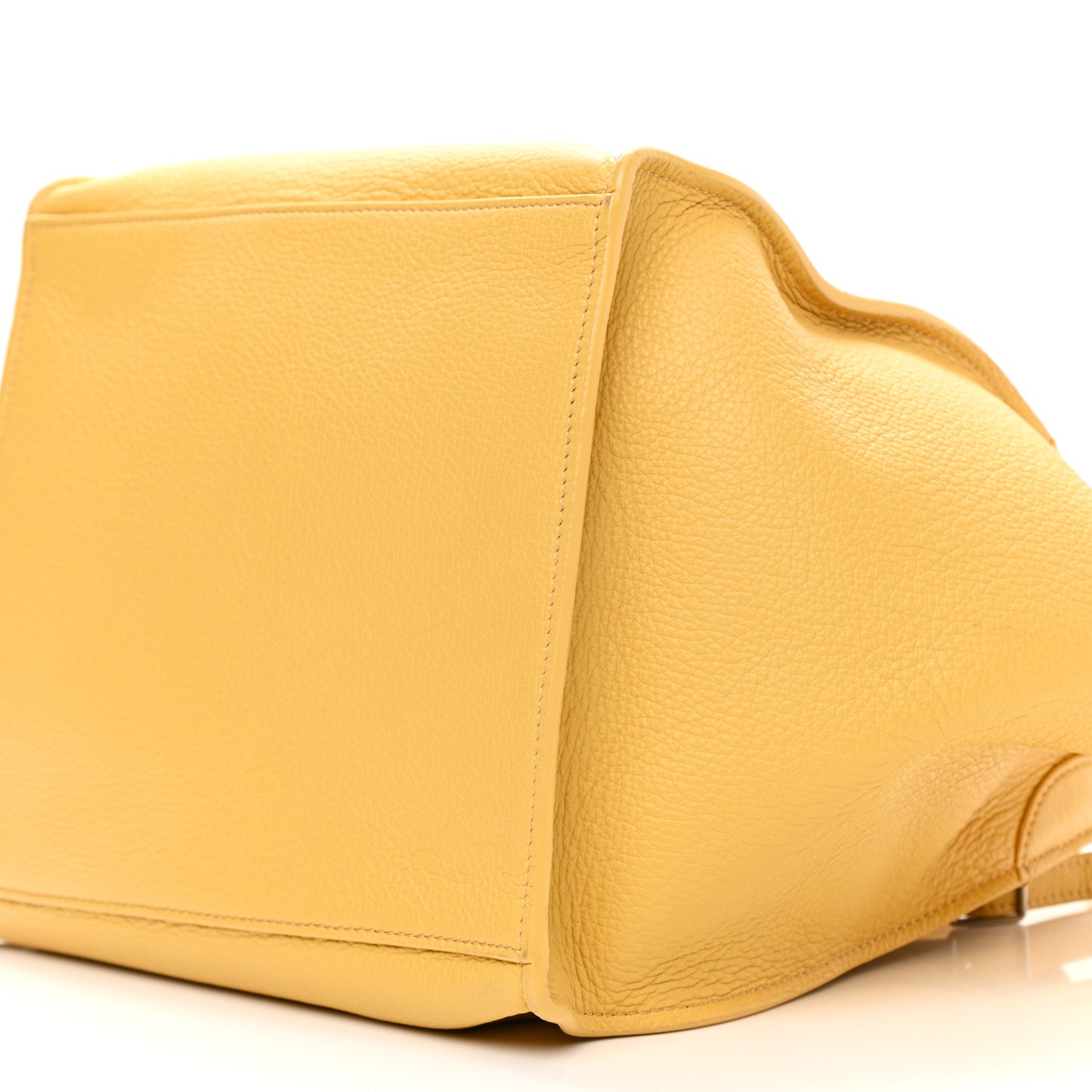 Supple Grained Calfskin Small Big Bag Sunflower