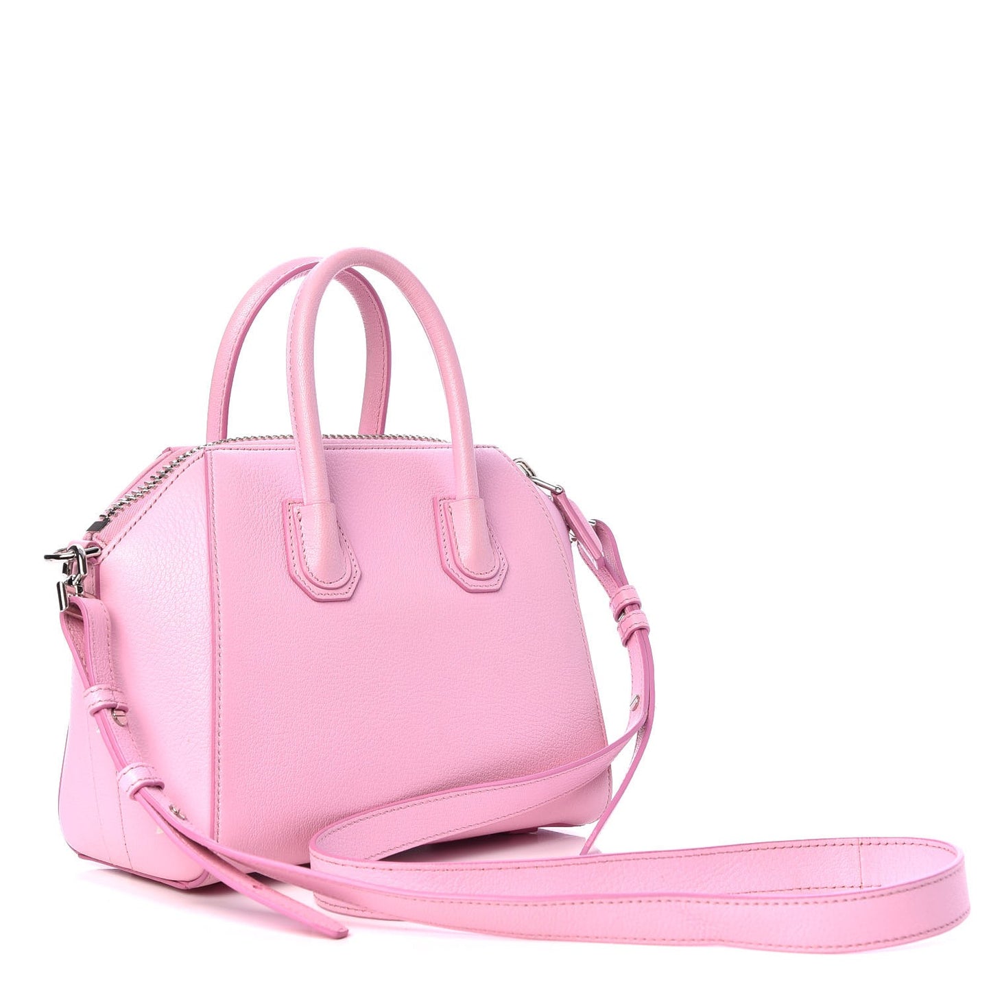 Sugar Goatskin Mini Antigona Bright Pink