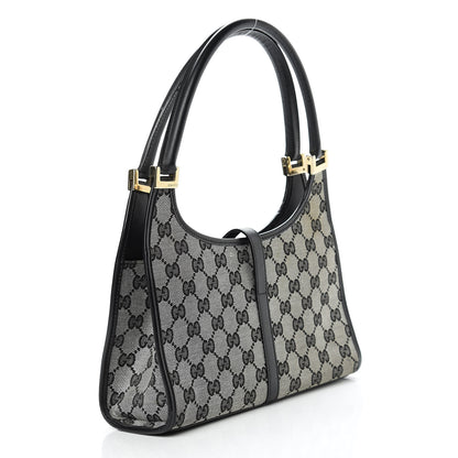 Gucci Monogram Bardot Shoulder Bag Black 3 of 13