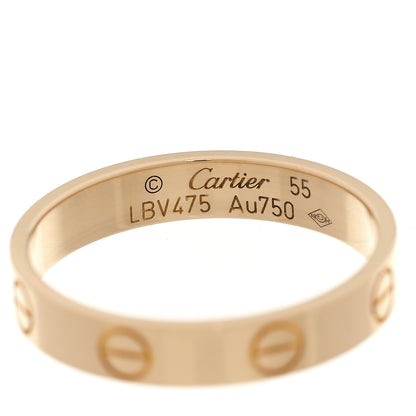 Cartier 18K Yellow Gold 3.5mm LOVE Wedding Band Ring 55 7.25 4 of 4