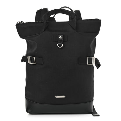 Saint Laurent Canvas Calfskin Rivington Race Convertible Backpack Black 1 of 10