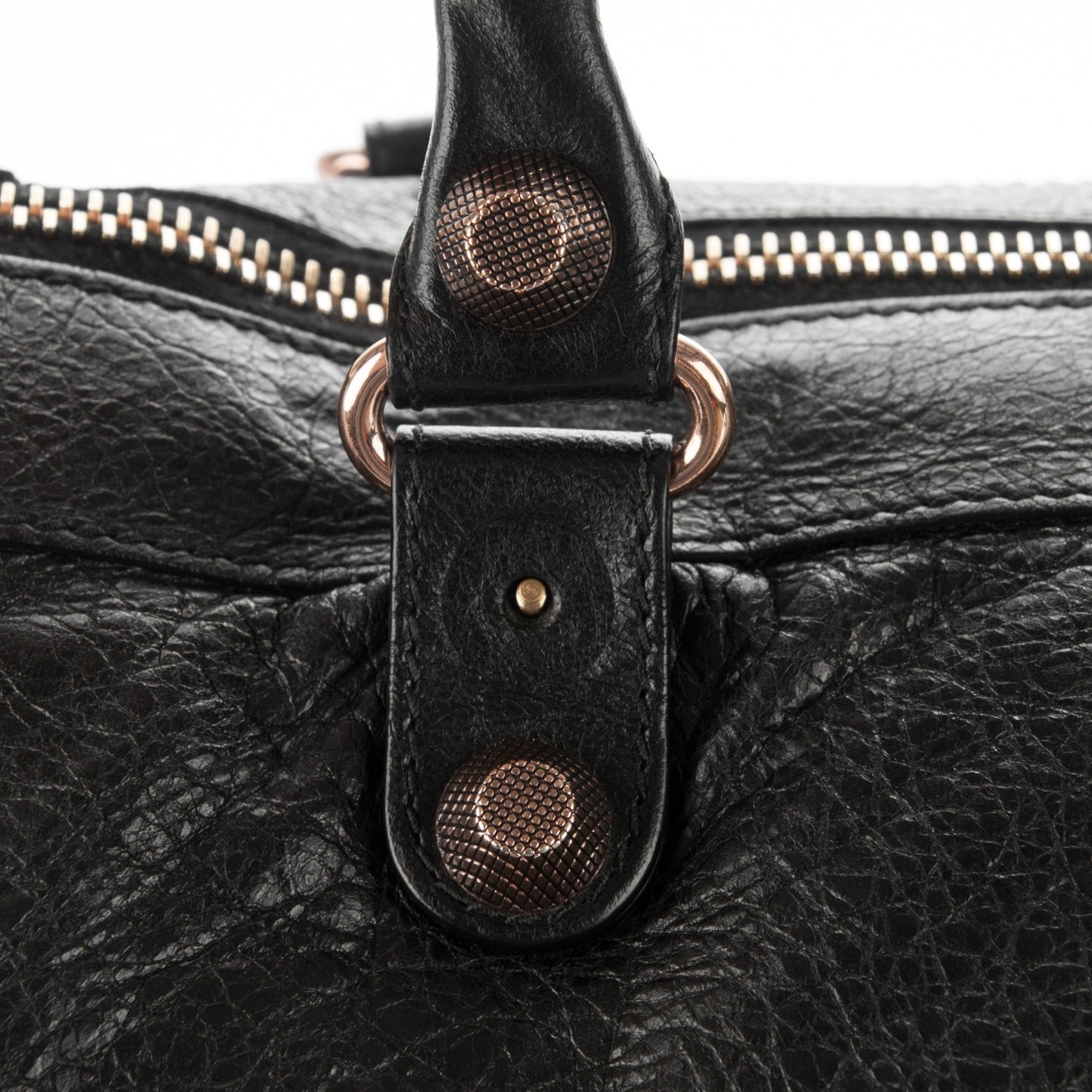Agneau Giant 12 Rose Gold Hardware Work Black