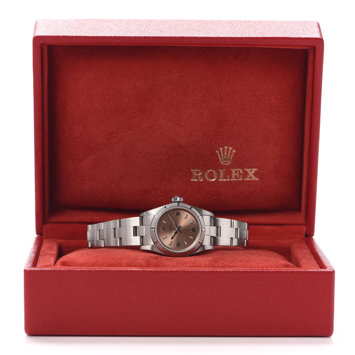 Stainless Steel 26mm Oyster Perpetual Watch Pink 76030