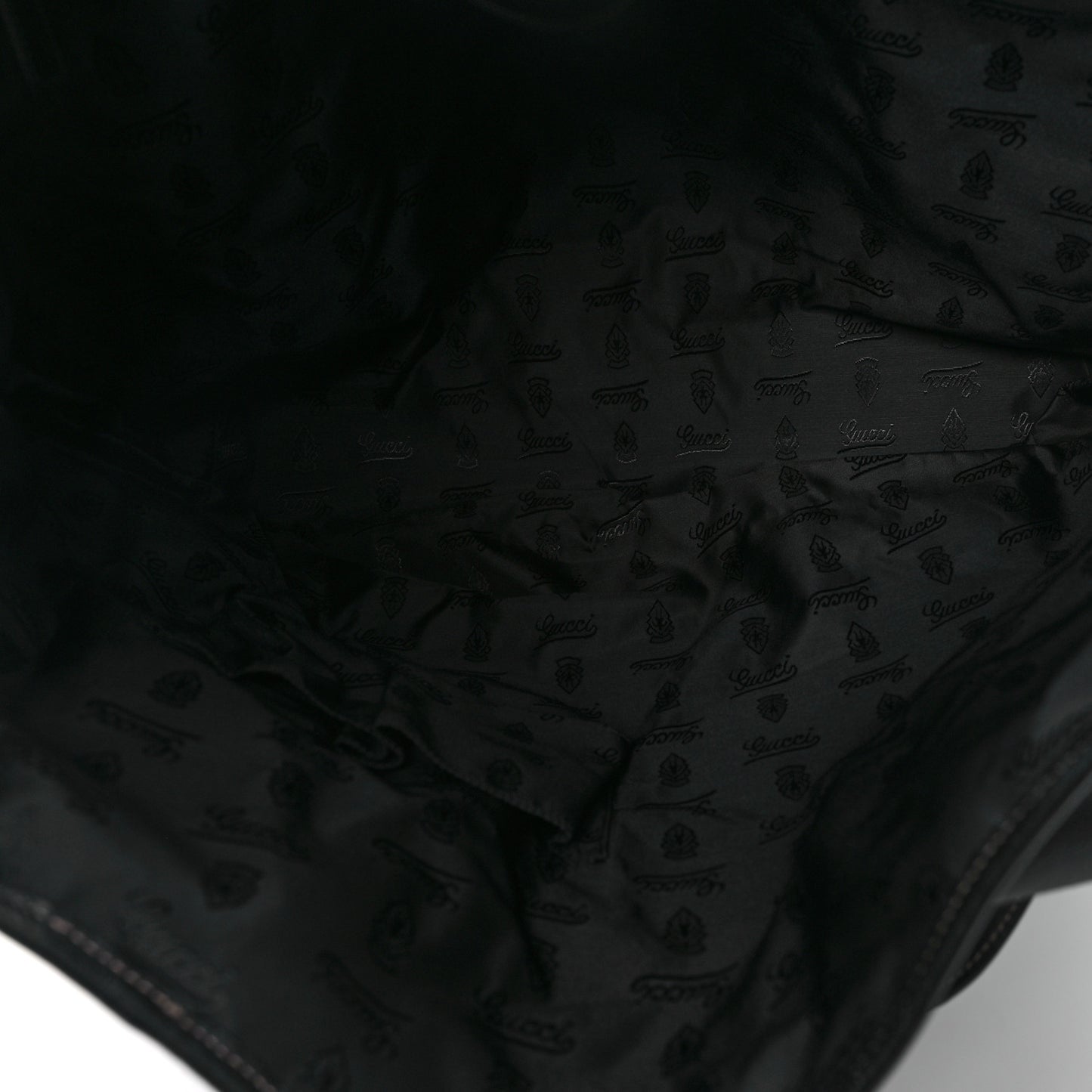 Leather Large Tote Unisex Black