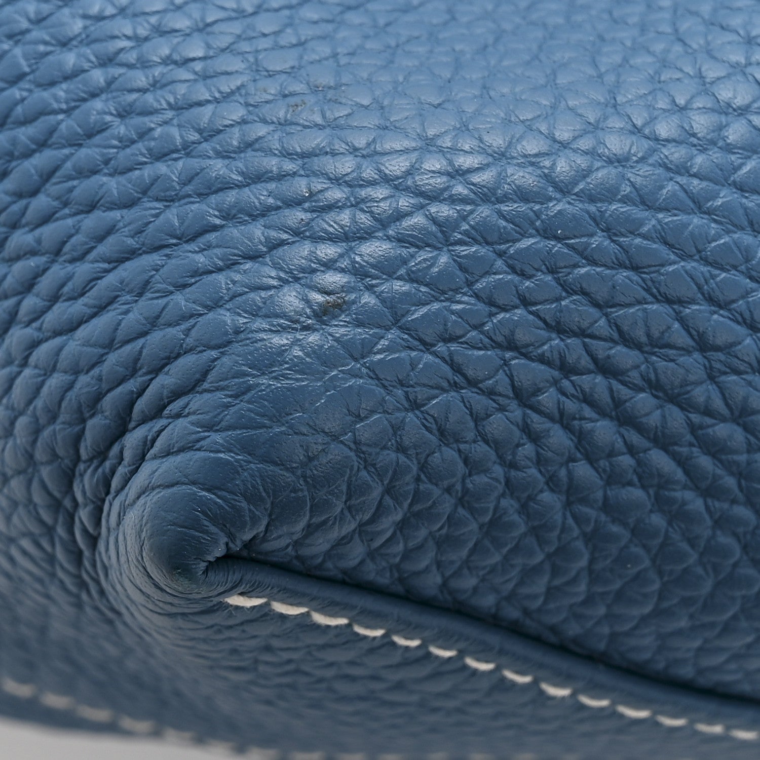 Hermes Taurillon Clemence Double Sens 45 Reversible Tote Bleu Izmir Bleu Saphir 20 of 21