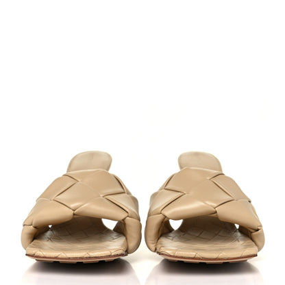 Bottega Veneta Nappa Maxi Intrecciato Lido Mule Sandals 37.5 Cane Sugar 2 of 9