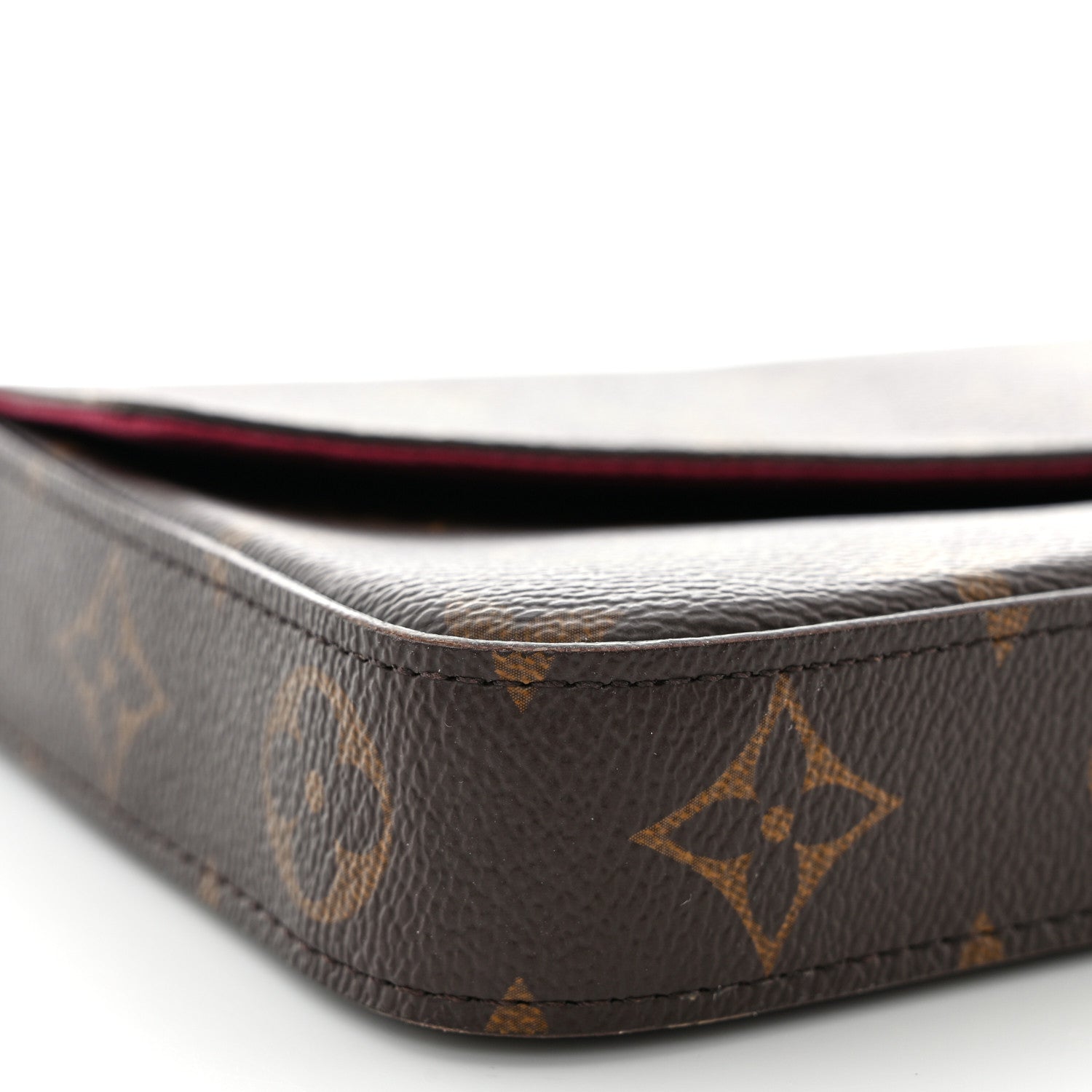 Louis Vuitton Monogram Pochette Felicie Chain Wallet Fuchsia 10 of 15