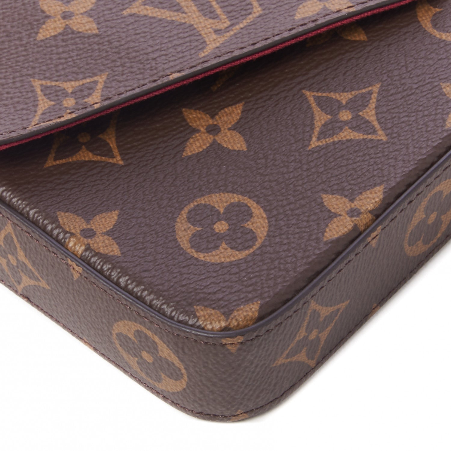Louis Vuitton Monogram Pochette Felicie Chain Wallet Fuchsia 7 of 9