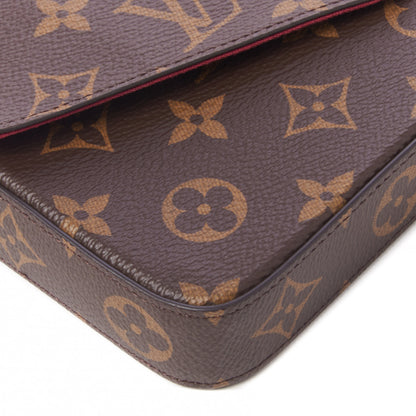Louis Vuitton Monogram Pochette Felicie Chain Wallet Fuchsia 7 of 9