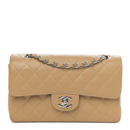 Chanel Caviar Quilted Small Double Flap Beige 1 of 16