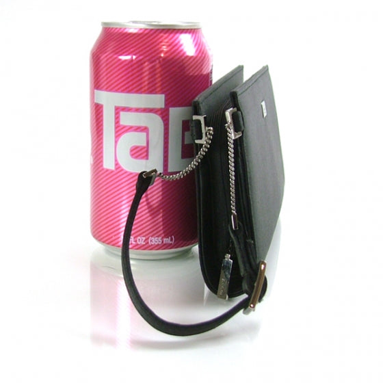 Nylon Wallet Clutch Wristlet Black